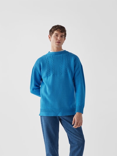 Maison Margiela Pullover aus Schurwolle Blau 4