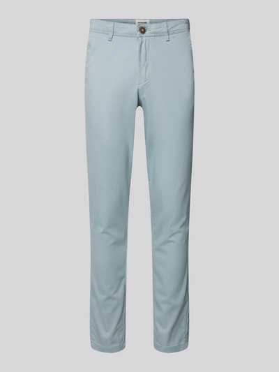 Jack & Jones Slim fit chino met ceintuurlussen, model 'MARCO BOWIE' Aquablauw - 2