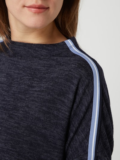 OPUS Sweatshirt mit Kontraststreifen Modell 'Silwa' Marineblau 3