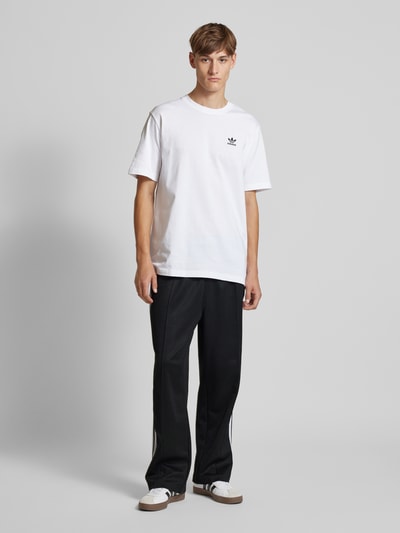 adidas Originals Baggy fit sweatpants met labelstitching Zwart - 1