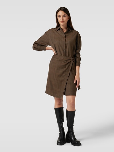 Weekend Max Mara Knielanges Kleid in Wickel-Optik Modell 'ADERIRE' Schoko 1