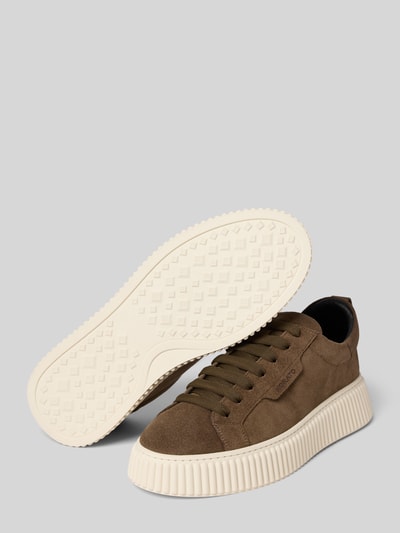 Antony Morato Sneaker aus Leder mit Label-Prägung Modell 'HOPPER' Taupe 4