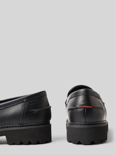 HUGO Instappers van echt runderleer, model 'DRAVEN'' Zwart - 2