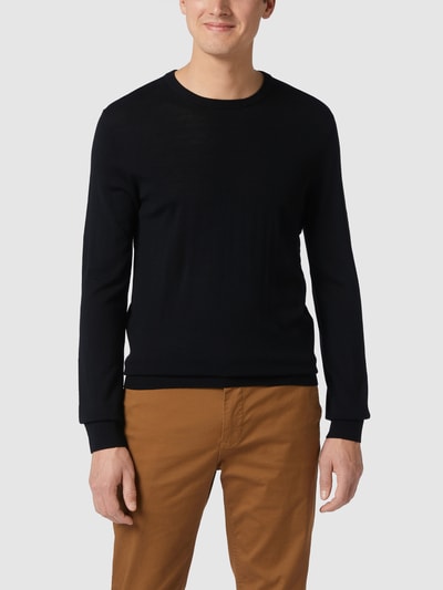 Tiger Of Sweden Pullover van wol, model 'Nichols'  Zwart - 4