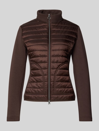 Betty Barclay Slim fit jack met gewatteerd detail, model 'August' Donkerbruin - 2