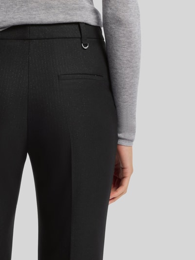 HUGO Regular Fit Schlaghose mit Bügelfalten Modell 'Hiso' Black 3