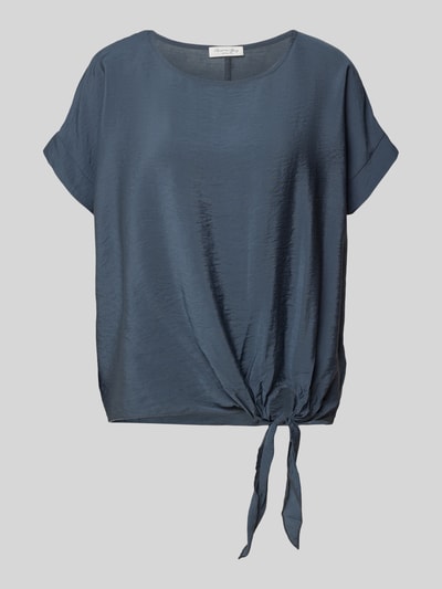 Christian Berg Woman Blusenshirt mit Rundhalsausschnitt Dunkelgrau 2