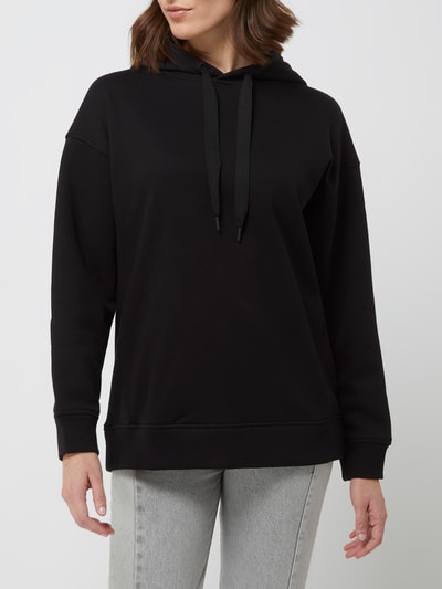 Jake*s Casual Hoodie van katoenmix  Zwart - 4