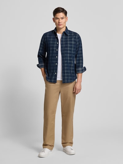 SELECTED HOMME Regular fit ribcordoverhemd van puur katoen, model 'CORD' Donkerblauw - 1