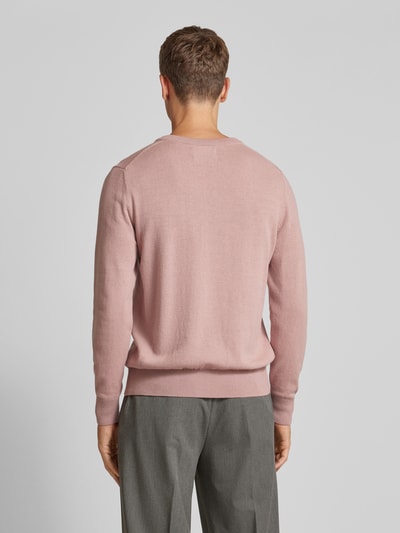 Marc O'Polo Loose fit pullover met ronde hals Roze - 5