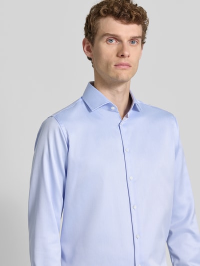 Christian Berg Men Regular Fit Business Hemd aus Baumwolle mit Haifischkragen Bleu 3