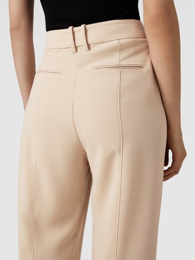 Calvin Klein Womenswear Spodnie z zakładkami w pasie i wpuszczanymi kieszeniami w stylu francuskim Beżowy 3