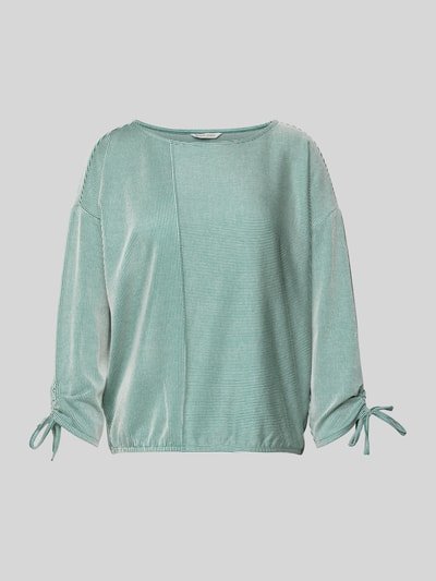 Tom Tailor Denim Loose Fit 7/8-Arm Shirt mit Streifenmuster Mint 2