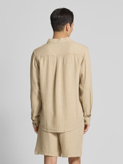 Les Deux Regular Fit Hemdjacke mit Brusttaschen Modell 'Hamilton' Sand 5