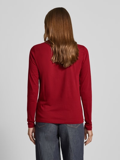 Polo Ralph Lauren Shirt met lange mouwen en labelstitching Donkerrood - 5