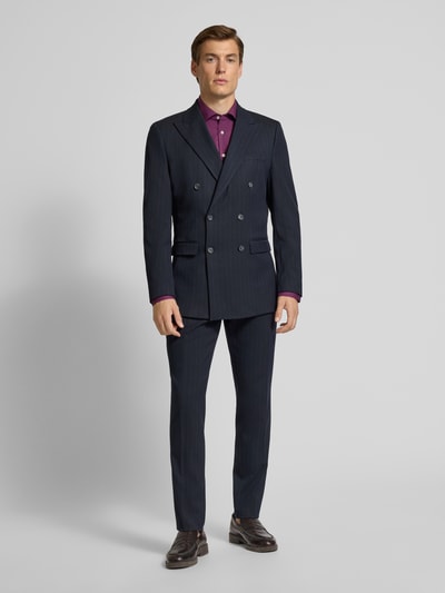 SELECTED HOMME Slim Fit Anzugsakko mit Viskose-Anteil Modell 'PETER' Marine 1