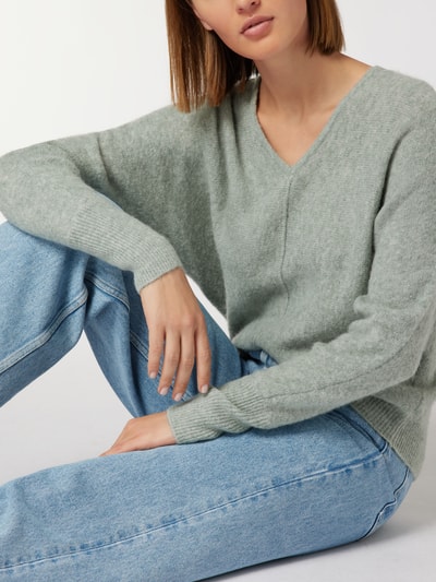 Opus Strickpullover mit V-Ausschnitt Modell 'Pamel' Mint 3