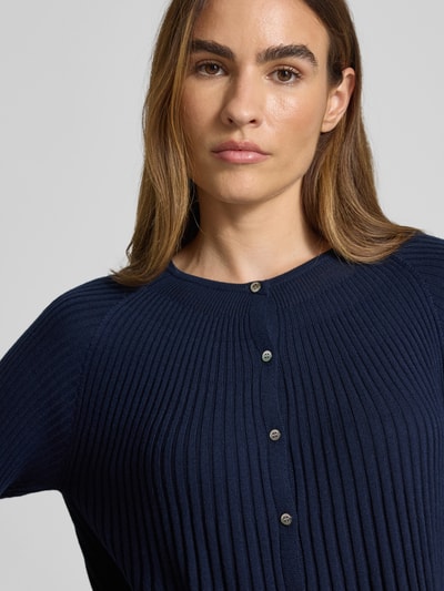 Hemisphere Strickjacke mit Knopfleiste Dunkelblau 3