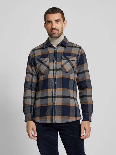 Barbour Tailored fit vrijetijdsoverhemd met borstzakken, model 'Rhobell' Lichtgrijs - 4