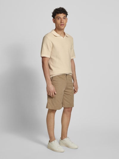 Jack & Jones Relaxed Fit Poloshirt mit Label-Detail Modell 'CEASTON' Offwhite 1