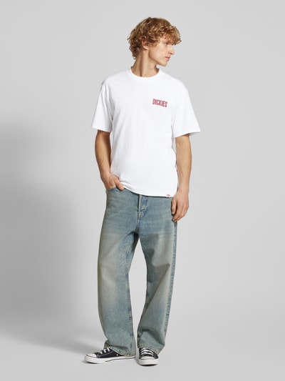 Dickies T-Shirt mit Label-Print Modell 'SLACKS RALLY' Weiss 1