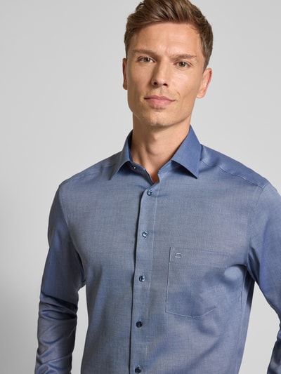 OLYMP Modern Fit Businesshemd mit Kentkragen Marine 3