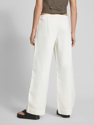 EDITED Jeans mit elastischem Bund Weiss 5