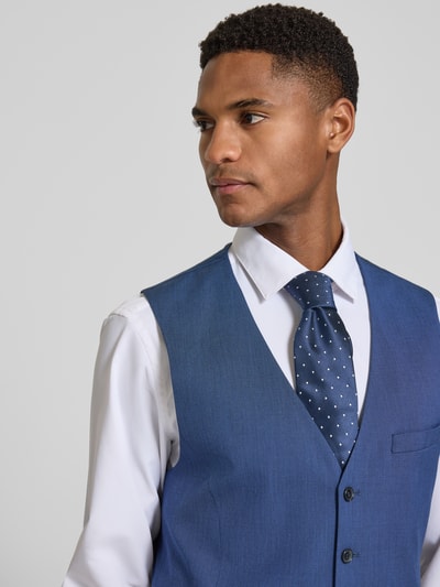 s.Oliver BLACK LABEL Regular Fit Anzugweste mit Viskose-Anteil Dunkelblau 3