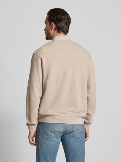 Marc O'Polo Regular Fit Strickjacke aus reiner Baumwolle Beige 5