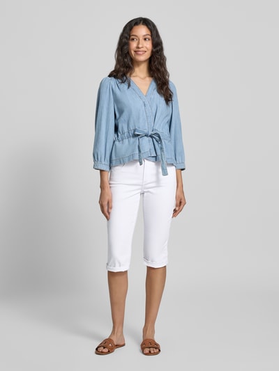 Angels Caprijeans aus Denim mit Umschlag Modell 'Capri' Weiss 1