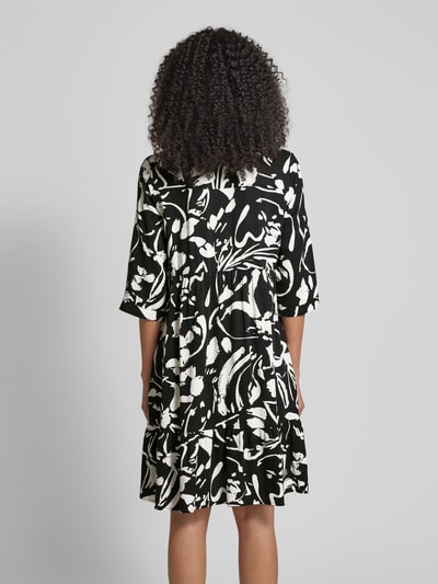 More & More Knielange jurk met all-over print Zwart - 5