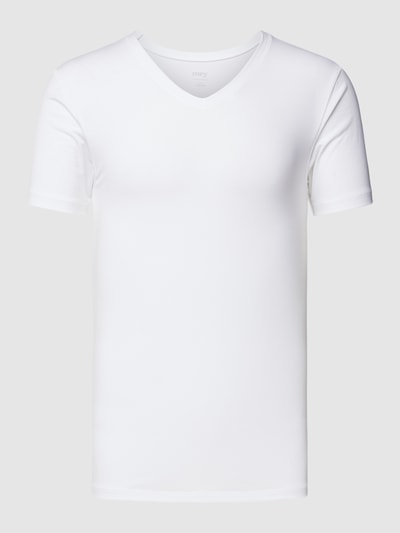 Mey T-Shirt mit V-Ausschnitt Weiss 1