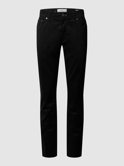 Brax Regular fit stoffen broek met stretch, model 'Cooper' Zwart - 2