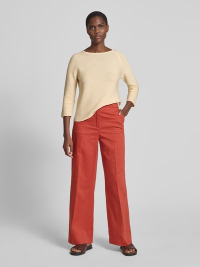 Weekend Max Mara Strickpullover mit Rundhalsausschnitt Modell 'ADDOTTO' Ecru 1