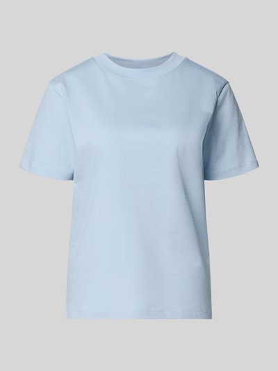 Produktfoto, T-shirt met ronde hals van Jake*s Casual, puur katoen, regular fit, ruglengte maat S 56 cm, lichtblauw, glad oppervlak