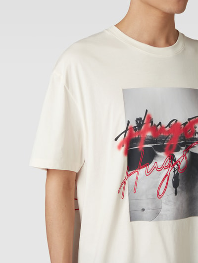 Hugo T-shirt Donna In Cotone 100% - Maglietta Oversize Comfortevole, Modello Tee_B_3