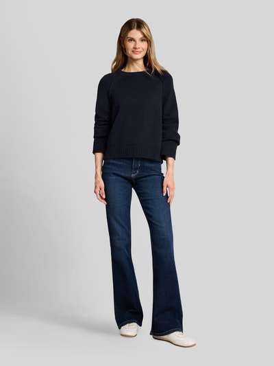 Tom Tailor Regular Fit Pullover aus reiner Baumwolle Marine 1