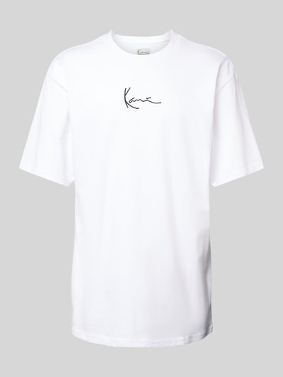 KARL KANI T-Shirt mit Label-Stitching Weiss 2