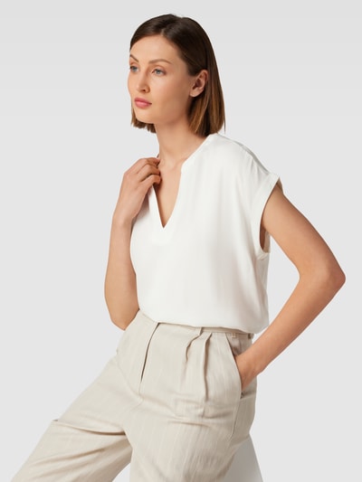 Tom Tailor Blusenshirt mit Allover-Muster Offwhite 3