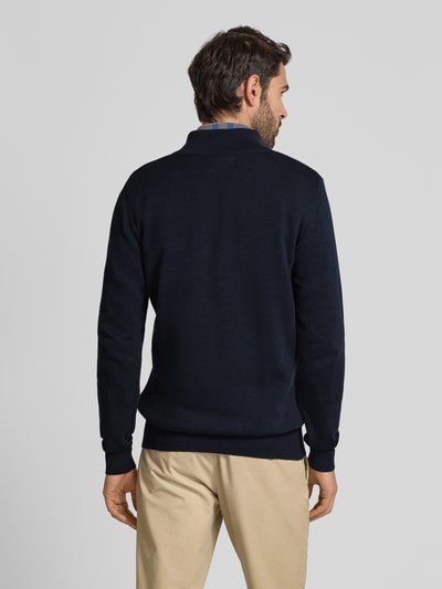 Barbour Gebreide pullover met ribboorden Donkerblauw - 5