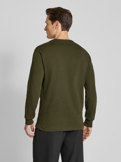 Polo Ralph Lauren Longsleeve mit Logo-Stitching und Rundhalsausschnitt Oliv 5
