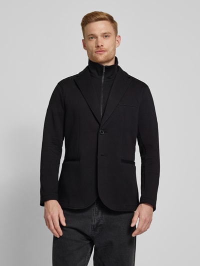 ARMANI EXCHANGE Straight Fit Sakko mit Inlay Black 4