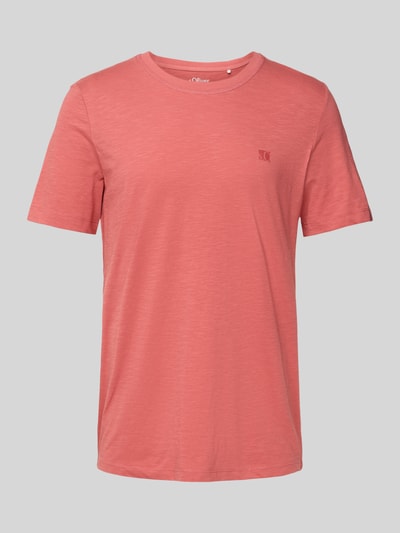 s.Oliver RED LABEL Regular fit T-shirt van puur katoen Oudroze - 2