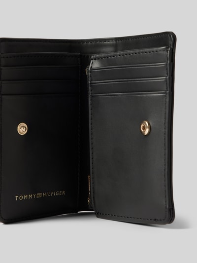 Tommy Hilfiger Portemonnaie mit Label-Details Modell 'HERITAGE' Black 3