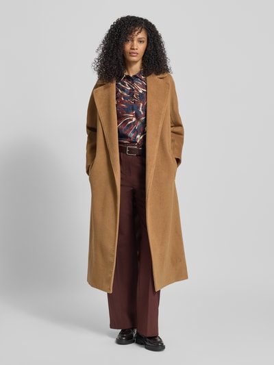 Weekend Max Mara Płaszcz wełniany o kroju regular fit z dodatkiem wełny z alpaki i moheru model ‘TEMPERA’ Camel 1