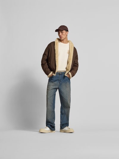 MM6 Maison Margiela Jacke mit Reißverschluss Mittelbraun 1