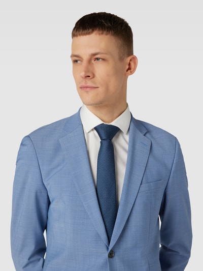 BOSS Slim Fit Stropdas met all-over motief Koningsblauw - 1