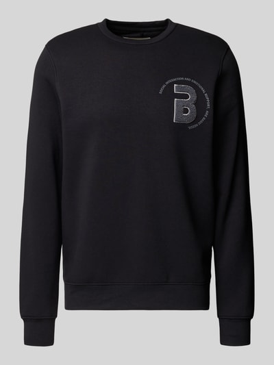 Blend Sweatshirt met labeldetail, model 'FLORIAN' Zwart - 2