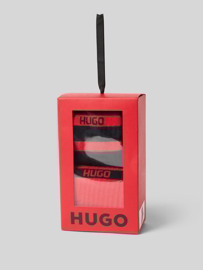 HUGO Skarpety z mieszanki bawełny w zestawie 2 szt. Czerwony 3