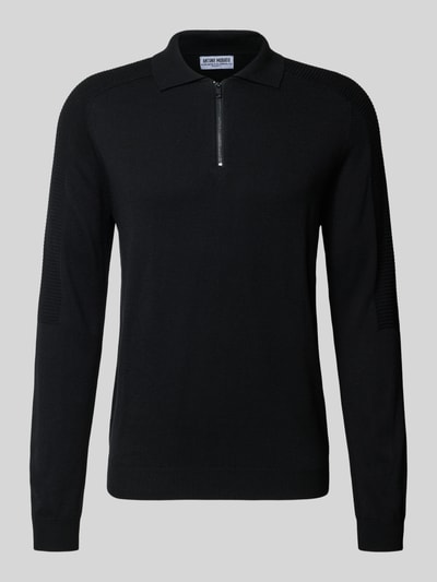 Antony Morato Gebreide pullover met polokraag Zwart - 2